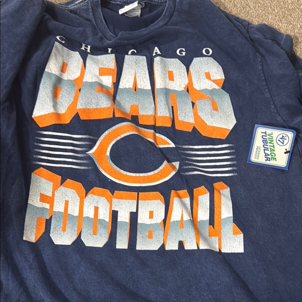 Blue and Orange Short Sleeve Tee